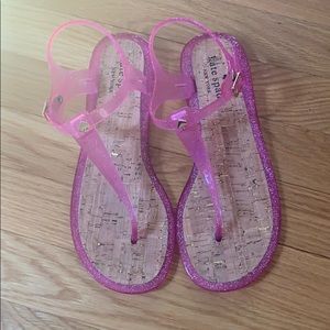 NEW Kate Spade pink jelly sandals size 8